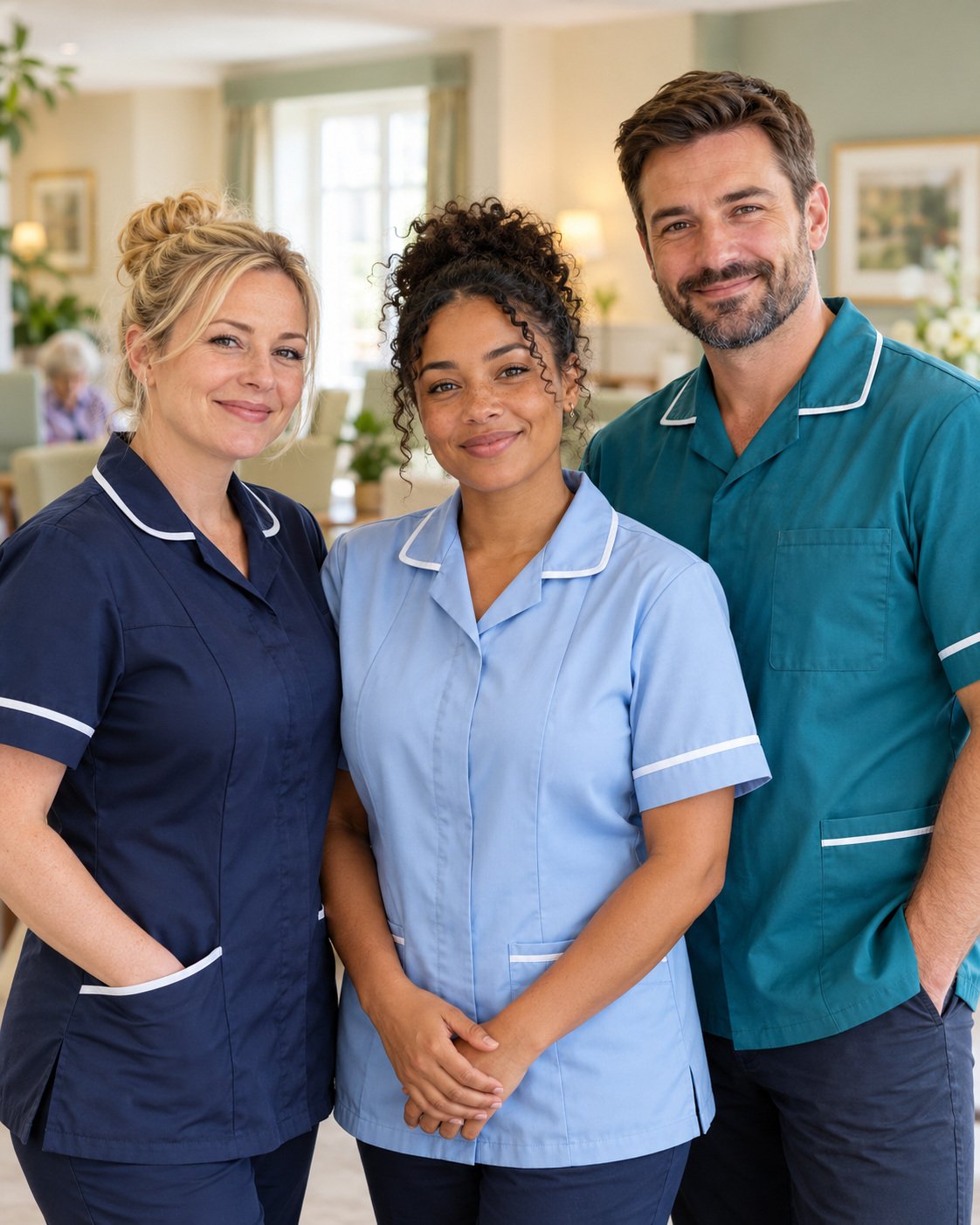 AI-generated image of a healthcare staffing team